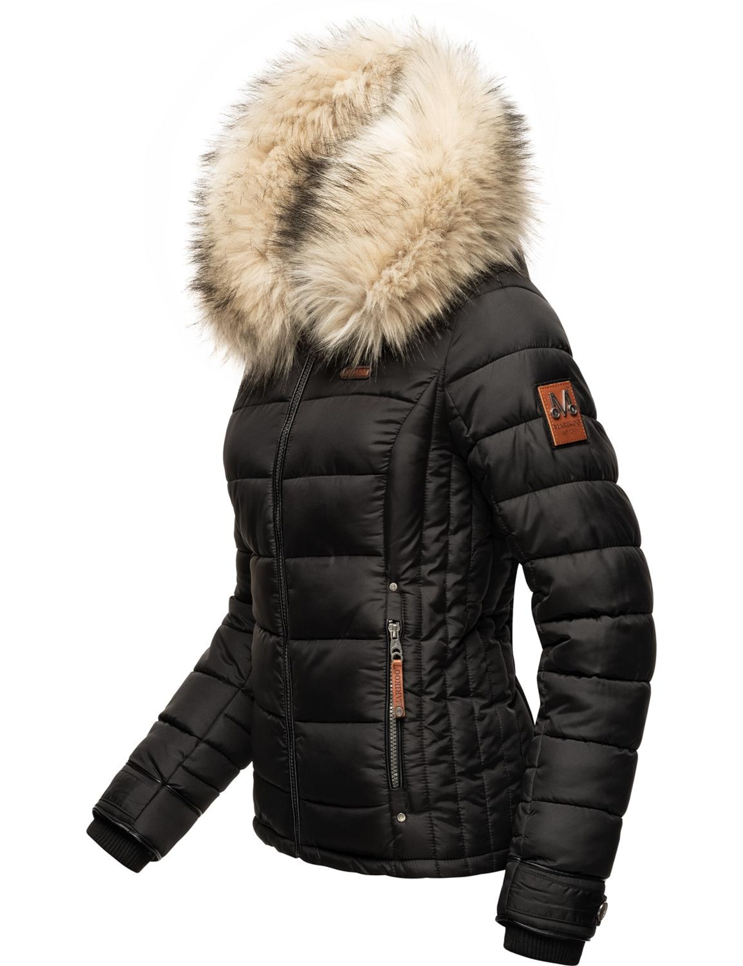 MARIKOO Winterjacke 'Lerikaa' in Schwarz