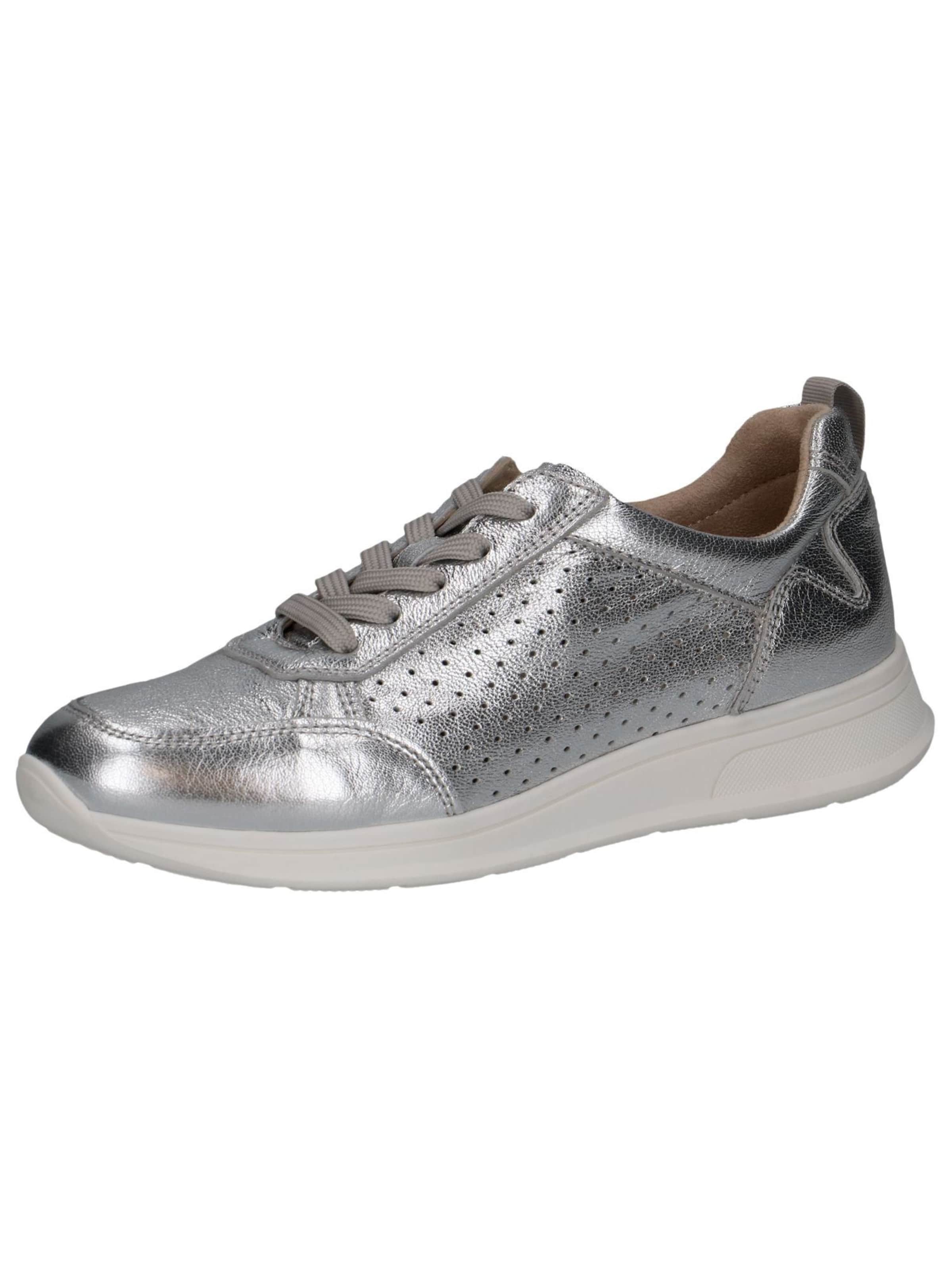Sneaker bassa di CAPRICE in argento: frontale