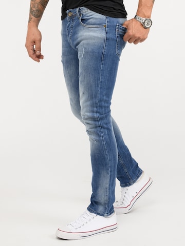 Rock Creek Slimfit Jeans in Blau