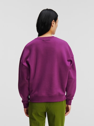 Sweat-shirt Karl Lagerfeld en violet