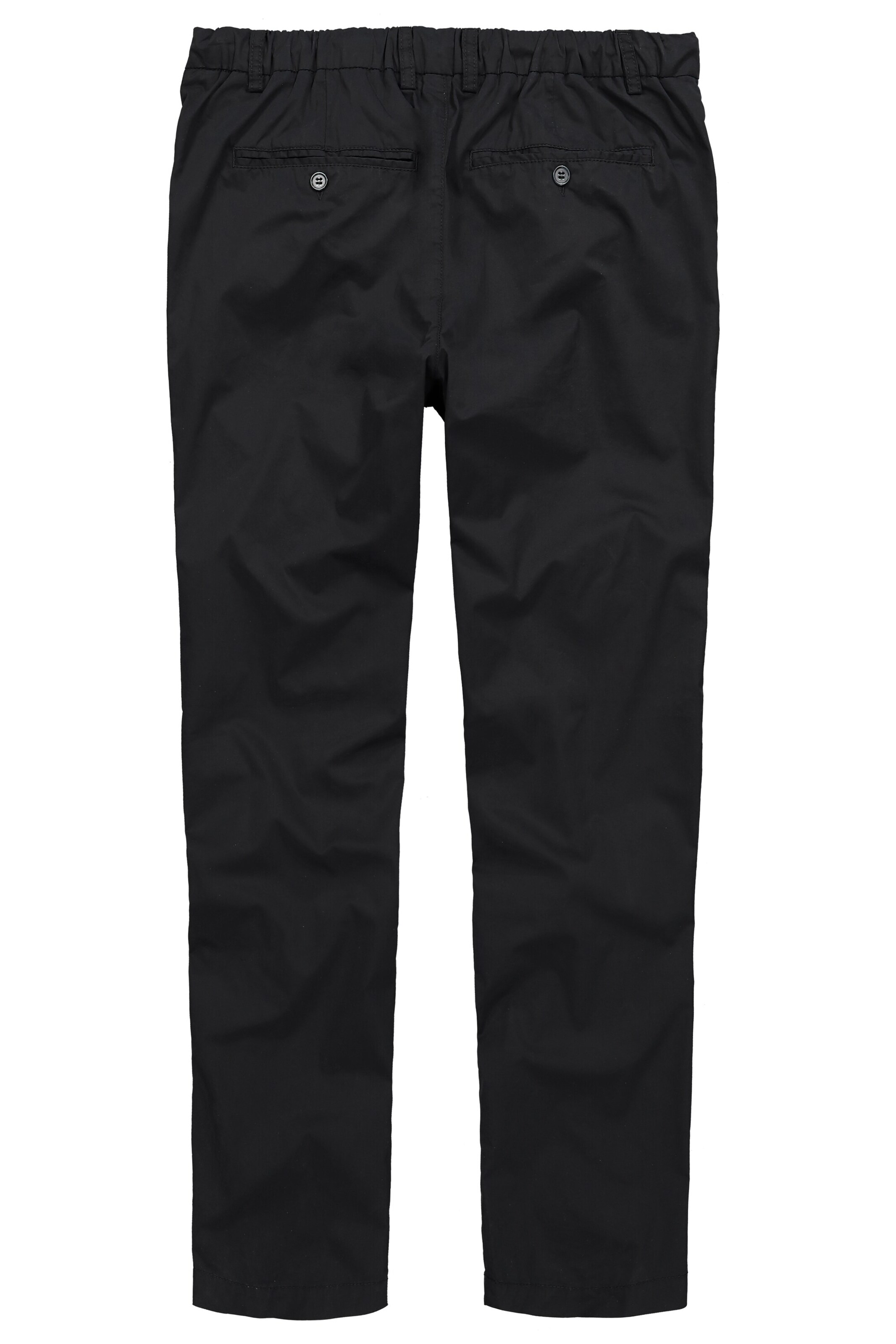 Men Plus Regular Broek in Zwart