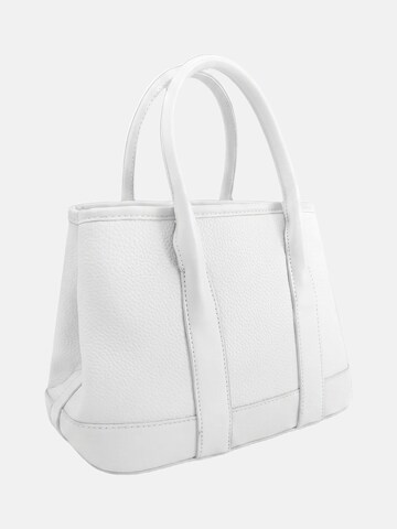 Borsa a spalla 'Borsa a Spalla Donna PVC Gianmarco Venturi con Zip e Cuore' di GianMarco Venturi in bianco