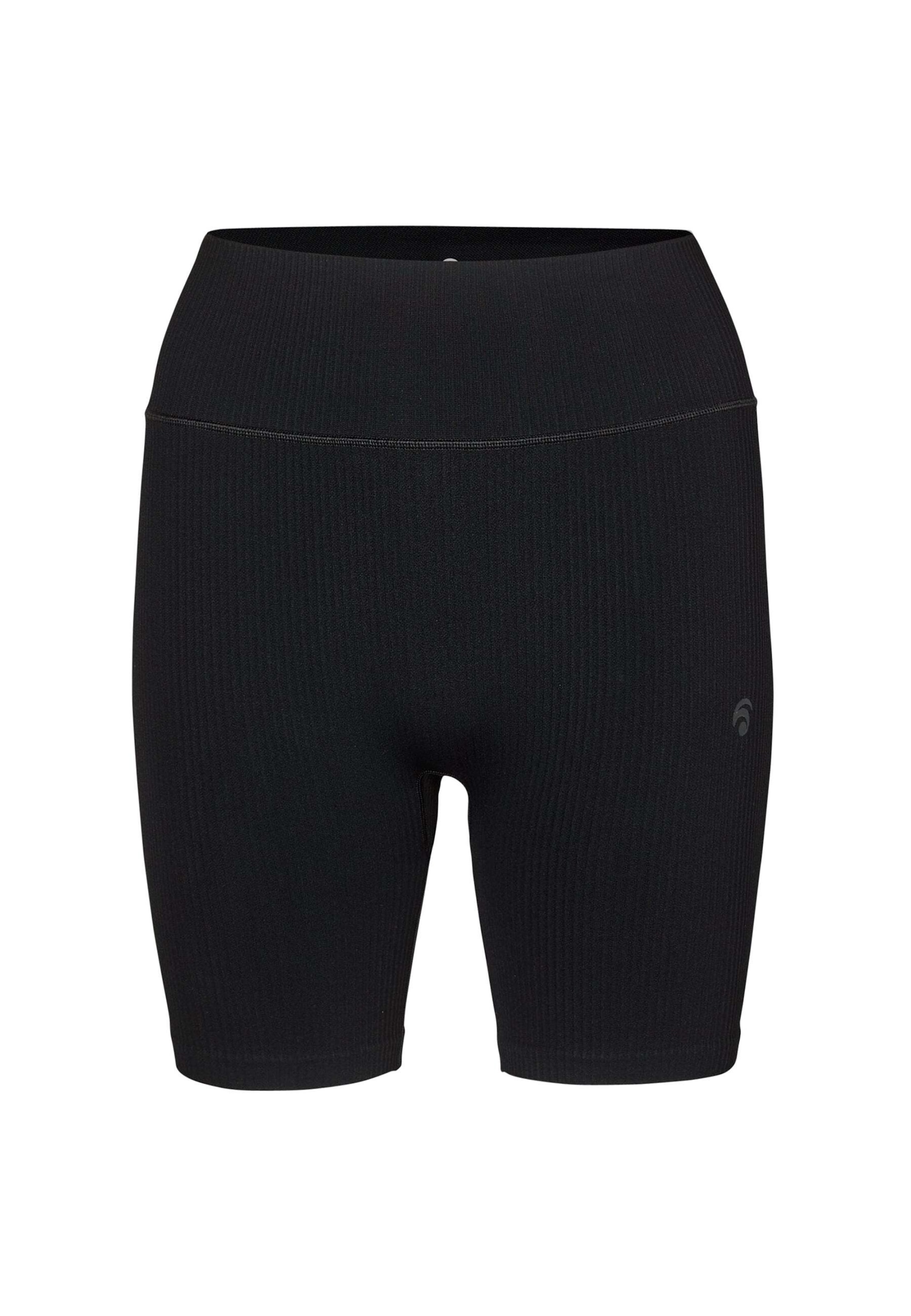 OCEANSAPART Slim fit Workout Pants 'Maya' in Black: front