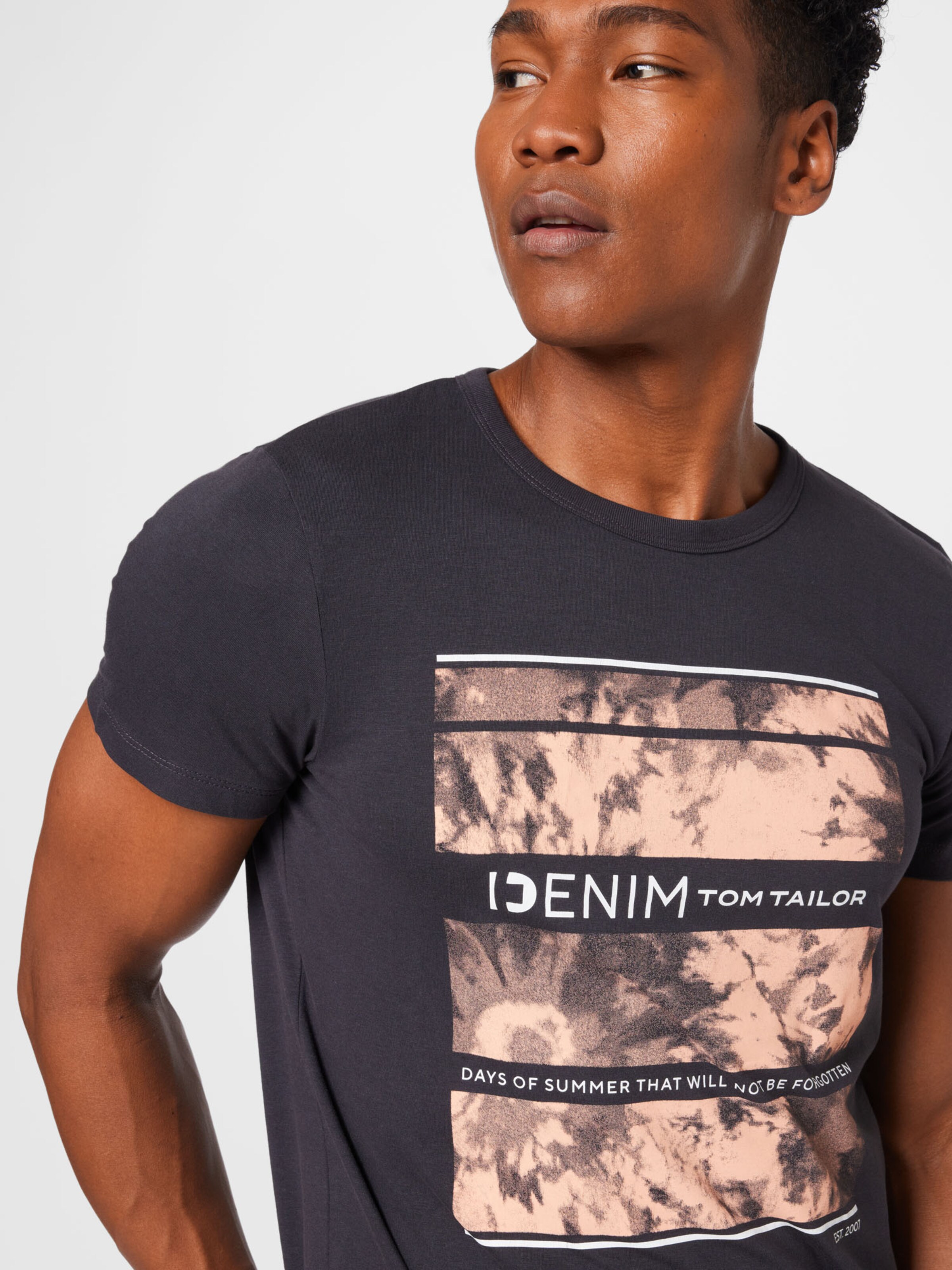 Männer Shirts TOM TAILOR DENIM T-Shirt in Grau - VA38866 Männer Shirts TOM TAILOR DENIM T-Shirt in Grau - VA38866