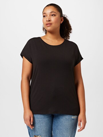 Vero Moda Curve - Camisa 'Aya' em preto: frente