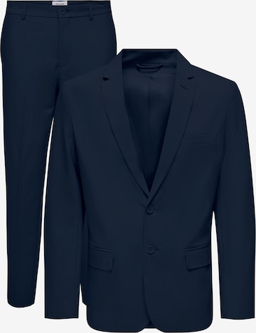 Only & Sons Slim fit Suit in Blue: front