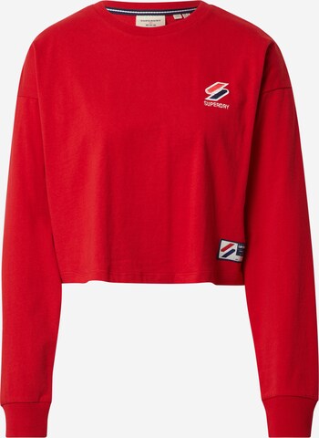 Superdry Shirt 'Essential' in Rot: predná strana