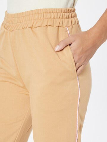 Loosefit Pantalon Trendyol en beige