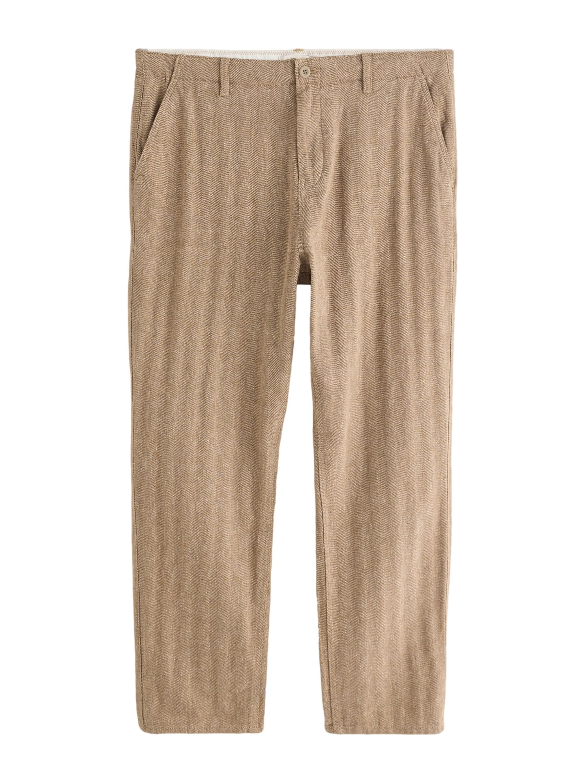 Next Regular Broek 'Heritage' in Beige: voorkant