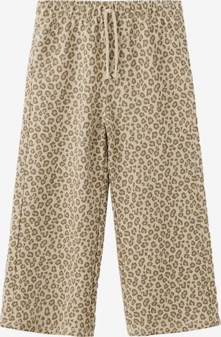 MANGO KIDS Wide leg Trousers 'CHITA' in Brown: front