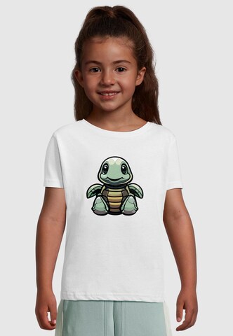 Merchcode Shirt 'Turtle' in White: front
