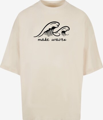 Merchcode Shirt 'Summer - Make waves' in White: front