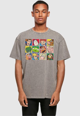T-Shirt 'Toy Story - Character Squares' ABSOLUTE CULT en gris : devant