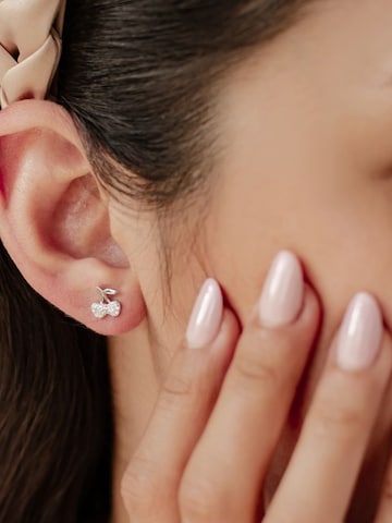 Hey Happiness - Pendientes 'Cherry Pop' en plata