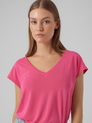 Vero Moda Tall Μπλουζάκι 'FILLI' σε ροζ