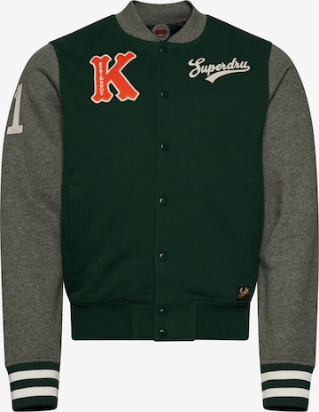 Superdry Tussenjas in Groen: voorkant