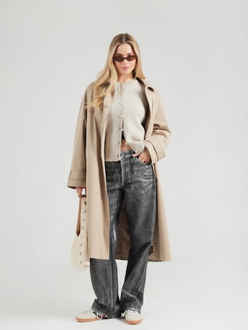 VILA Knit cardigan 'VISALSA' in Beige