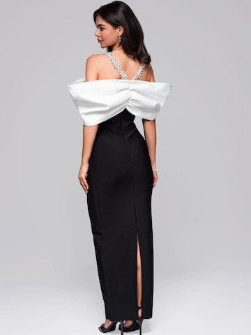 Ombre Abendkleid‌‌‌‌‌‌ in Schwarz