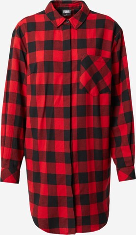 Urban Classics Shirt Dress in Red: front