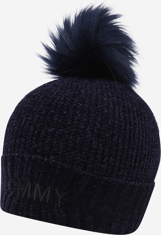 TOMMY HILFIGER Beanie in Blue: front