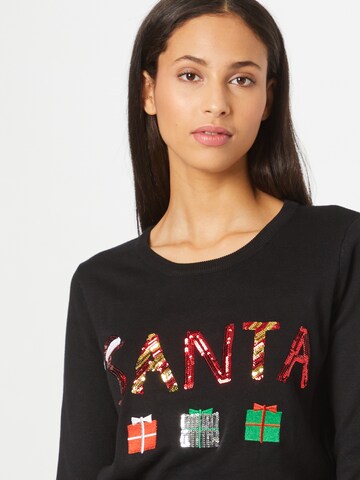 ABOUT YOU Pulover 'Sina Christmas' | črna barva