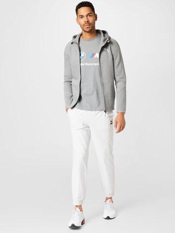 PUMA Athletic Zip-Up Hoodie in Grey