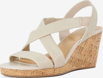 Dune LONDON Sandaal 'Kamies' in Beige: voorkant