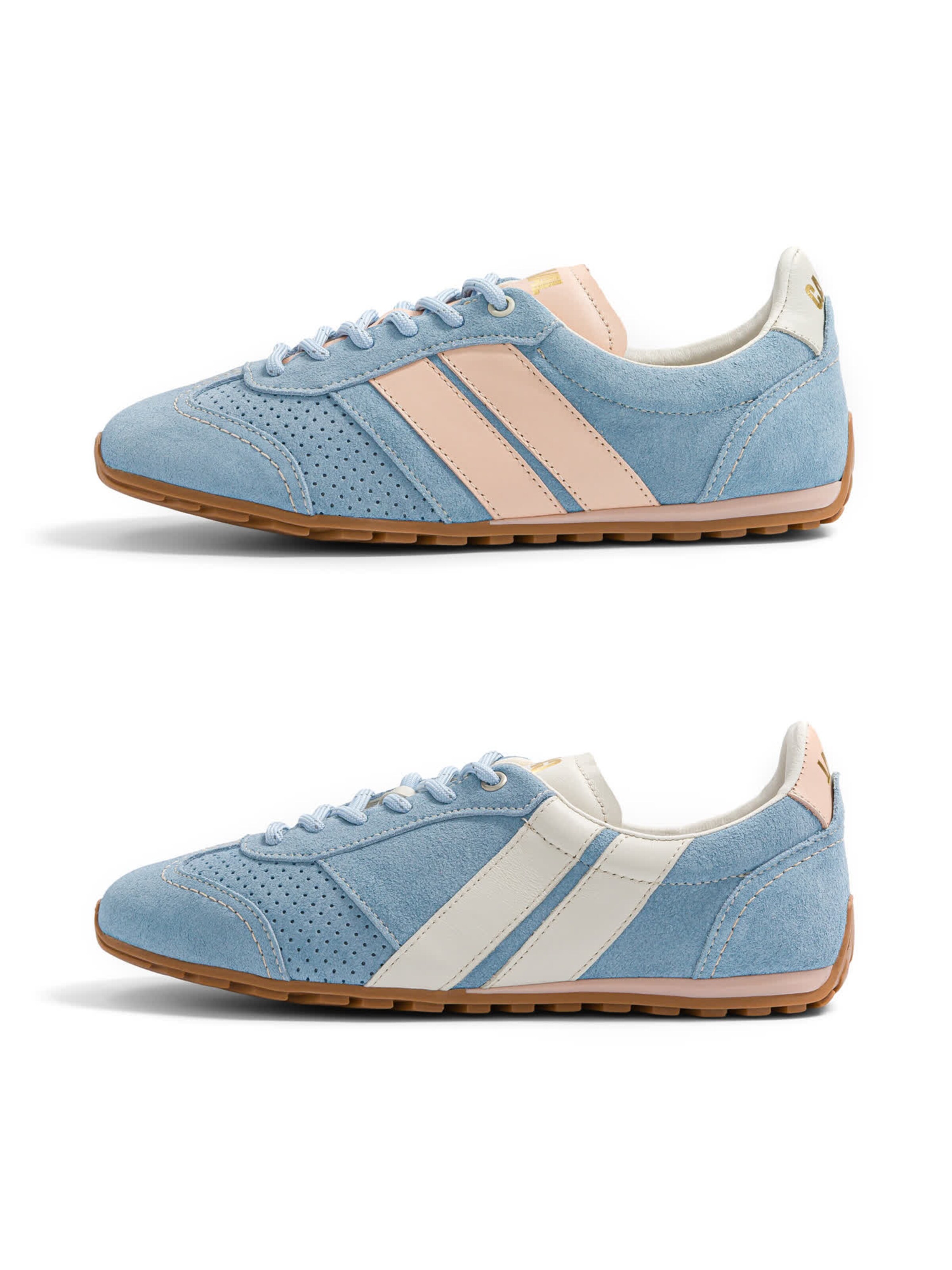 Caval - Sapatilhas slip-on ' BALLET ' em azul: frente