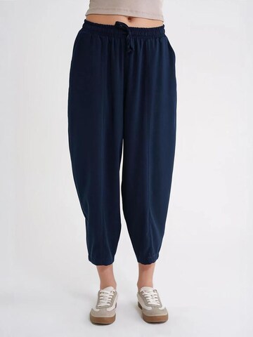 MixRay - Folgado Calças em azul: frente