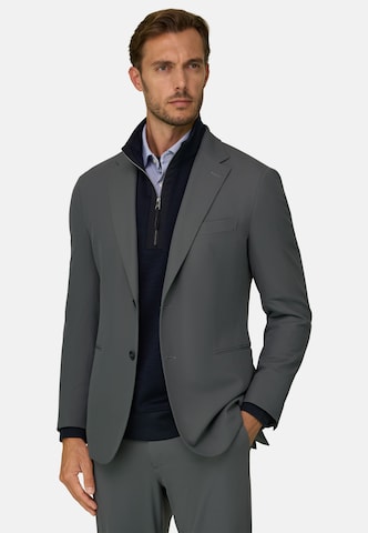 Boggi Milano Regular fit Business-colbert in Grijs: voorkant
