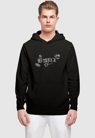 Merchcode Sweatshirt 'Beetlejuice - Skull' in Zwart