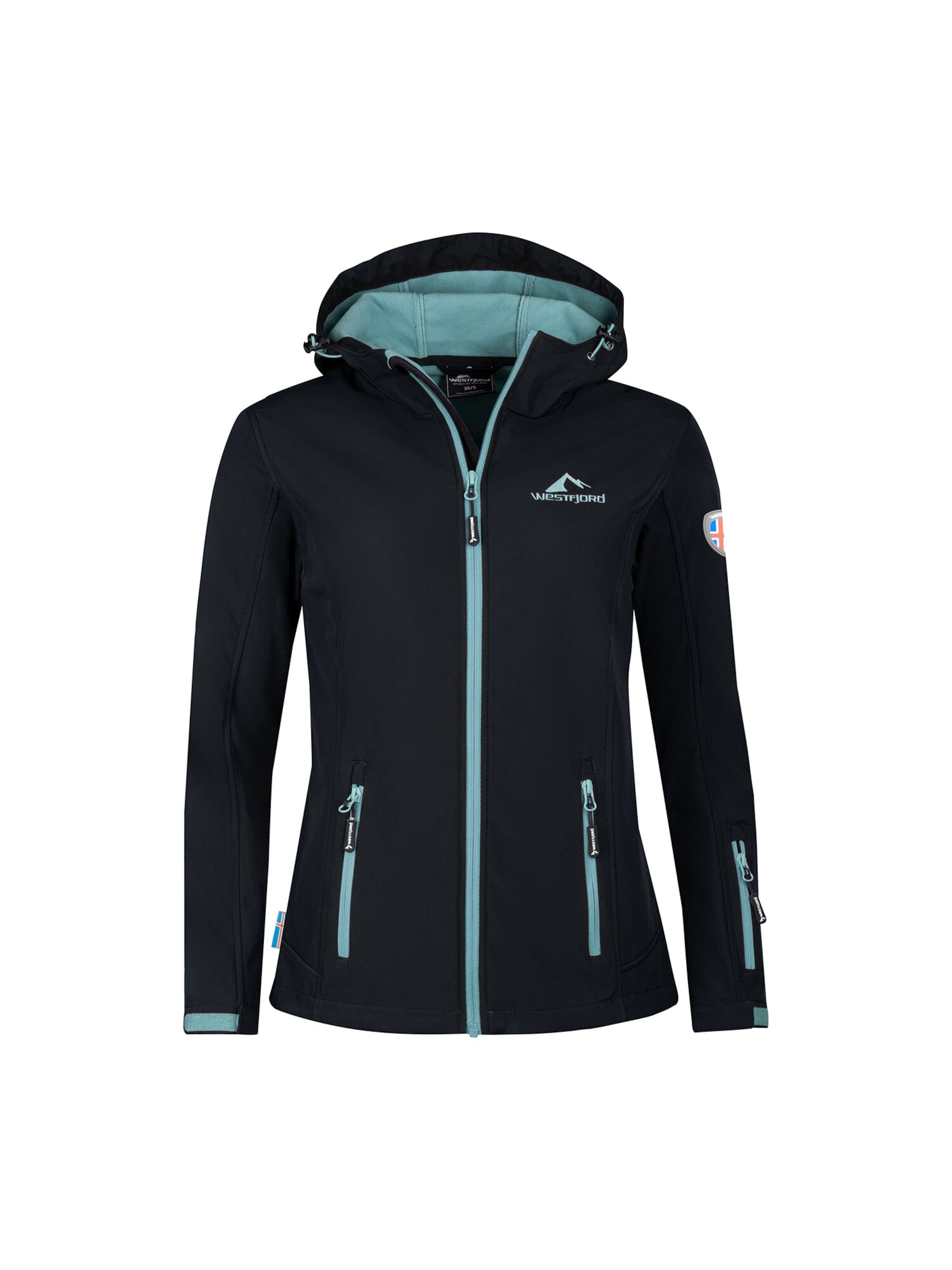 WESTFJORD Outdoor Jacket in Black: front