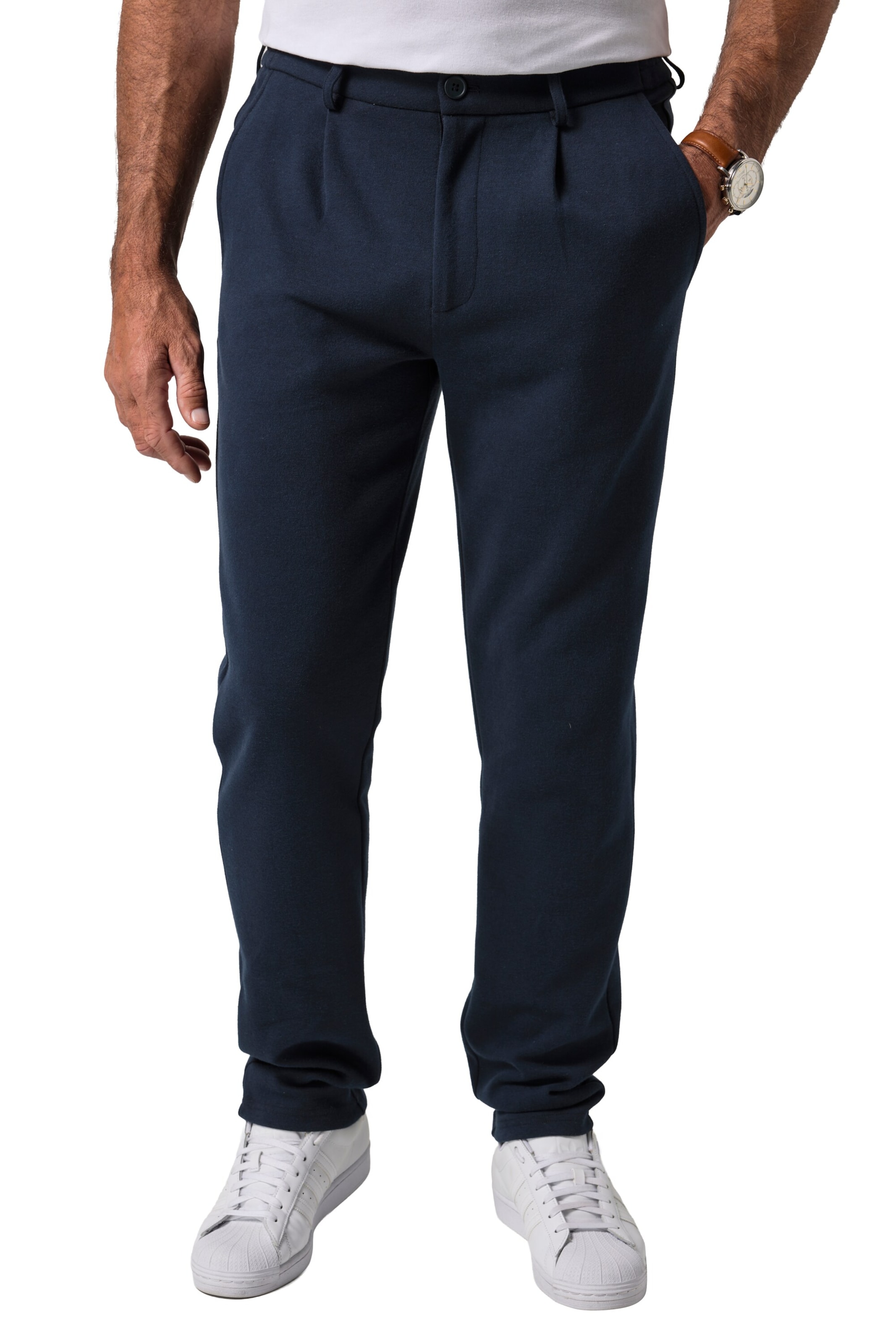 JP1880 Regular Broek in Blauw: voorkant
