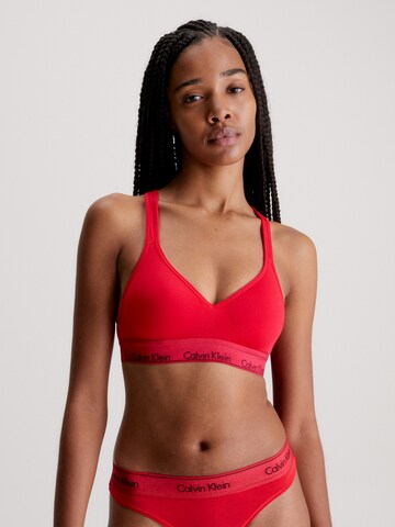 Calvin Klein Underwear Bralette Bra in Red: front