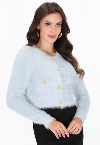 Cardigan 'Fashion Look' faina en bleu : devant