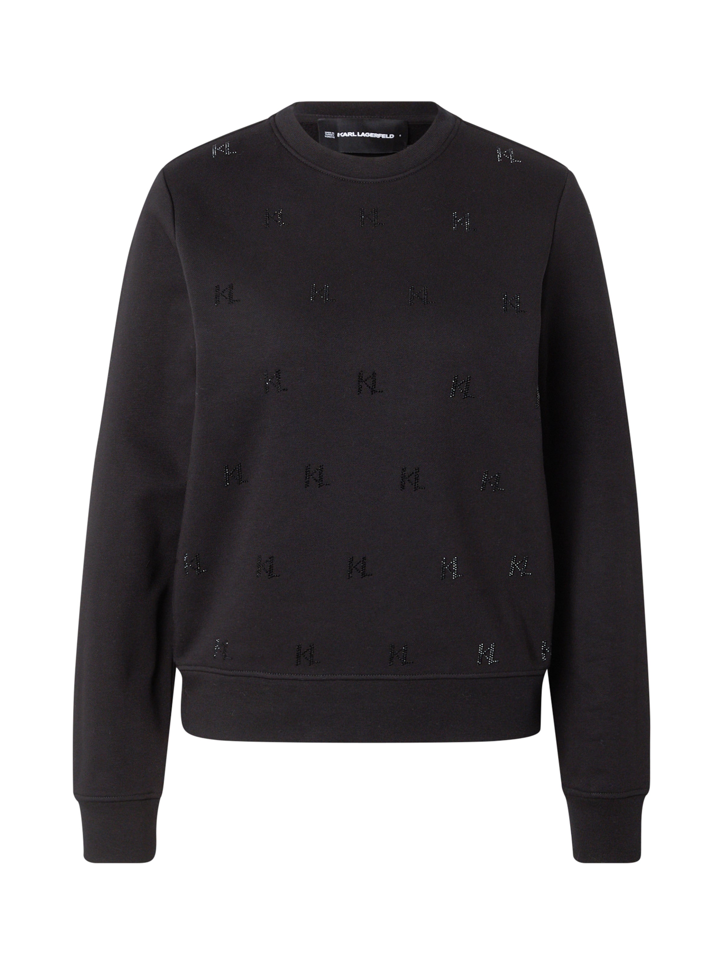 Karl Lagerfeld Sweatshirt in Black: front