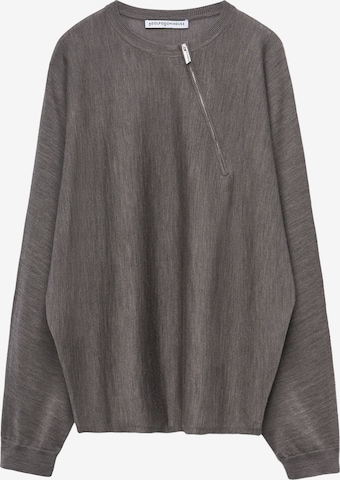 Adolfo Dominguez Pullover in Grau: Vorderseite