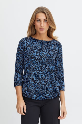 Fransa Shirt in Blauw: voorkant