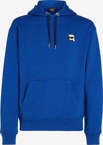 Sweat-shirt Karl Lagerfeld en bleu : devant