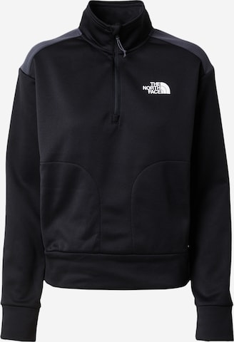 THE NORTH FACE Спортен суитшърт с качулка 'REAXION' в черно: отпред