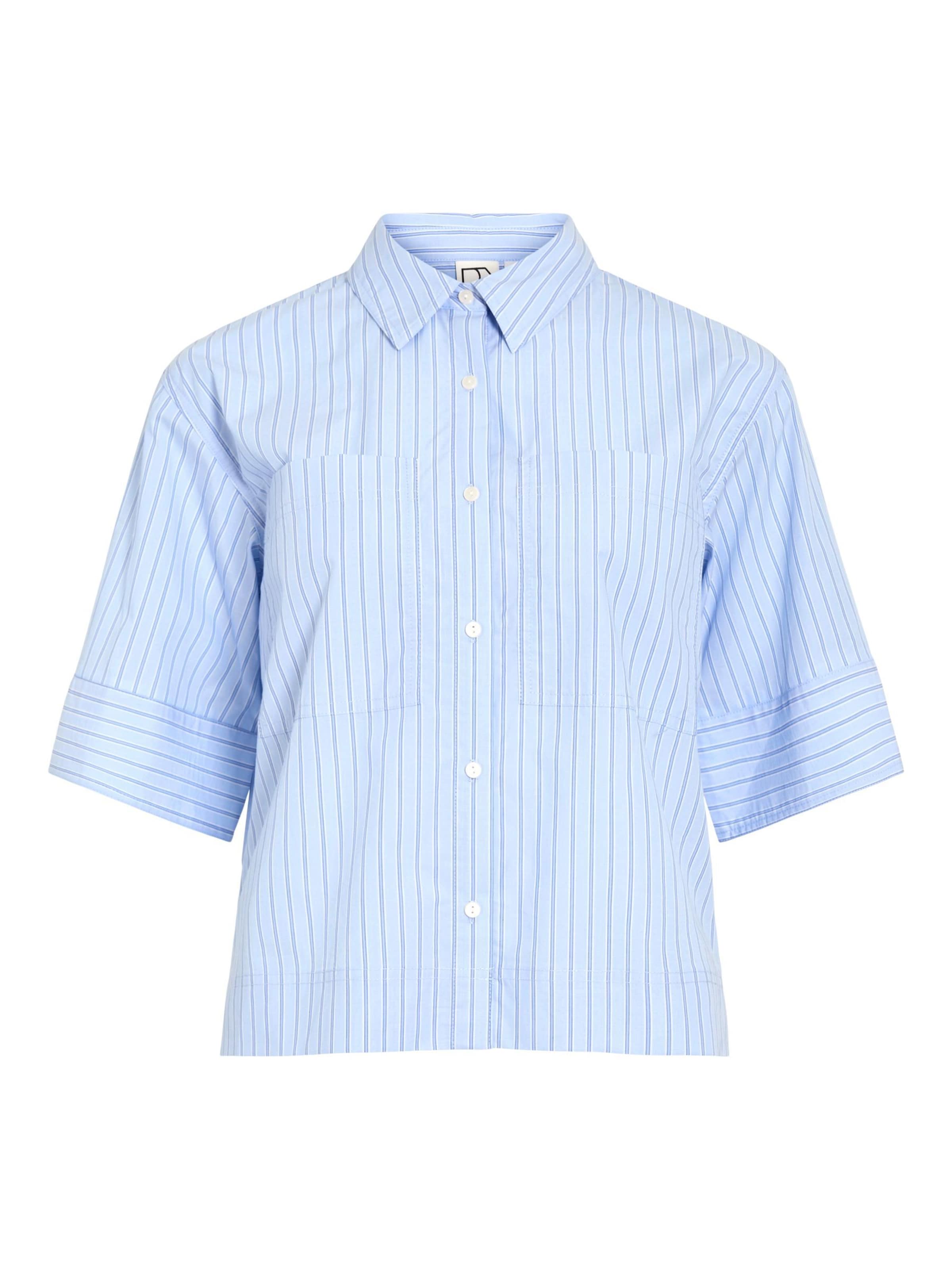 ROUGE EDIT Bluse i blå: forside