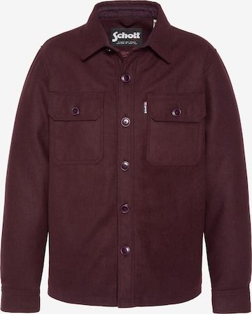 Schott NYC Winter Jacket in Red: front