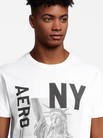 T-Shirt 'IMAGERY' AÉROPOSTALE en blanc