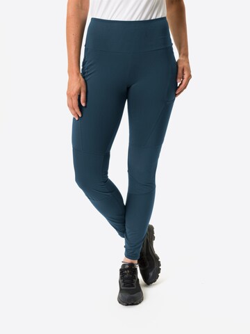 VAUDE Skinny Outdoor Pants 'Scopi  II' in Blue: front