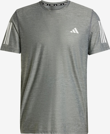 T-Shirt fonctionnel 'Own The Run' ADIDAS PERFORMANCE en gris : devant