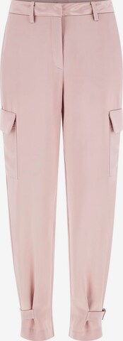 GUESS Tapered Cargo Pants in Pink: front