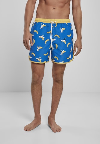 Shorts de bain Urban Classics en bleu : devant