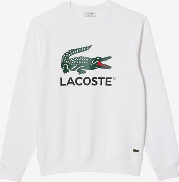 Sweat-shirt LACOSTE en blanc : devant