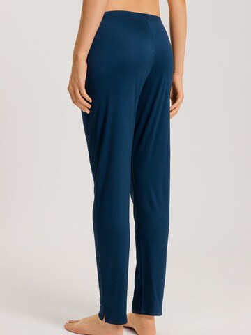 Hanro Pyjamabroek ' Grand Central ' in Blauw