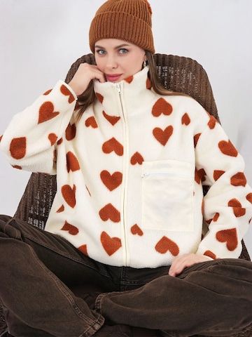 Veste mi-saison 'Kunstpelzmäntel' Bigdart en beige : devant